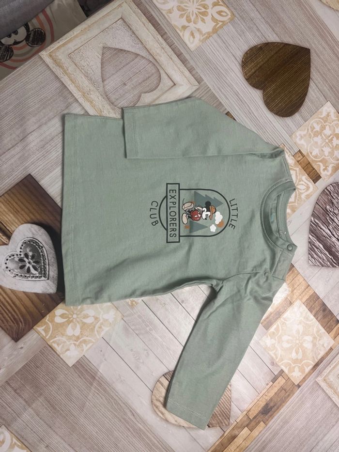 Teeshirt manches longues Mickey 12 mois