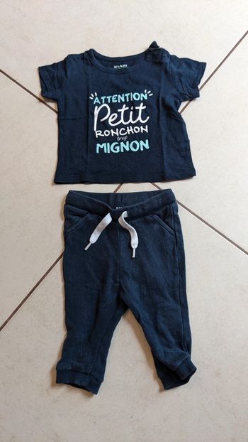 Tenue détente garçon 3 mois