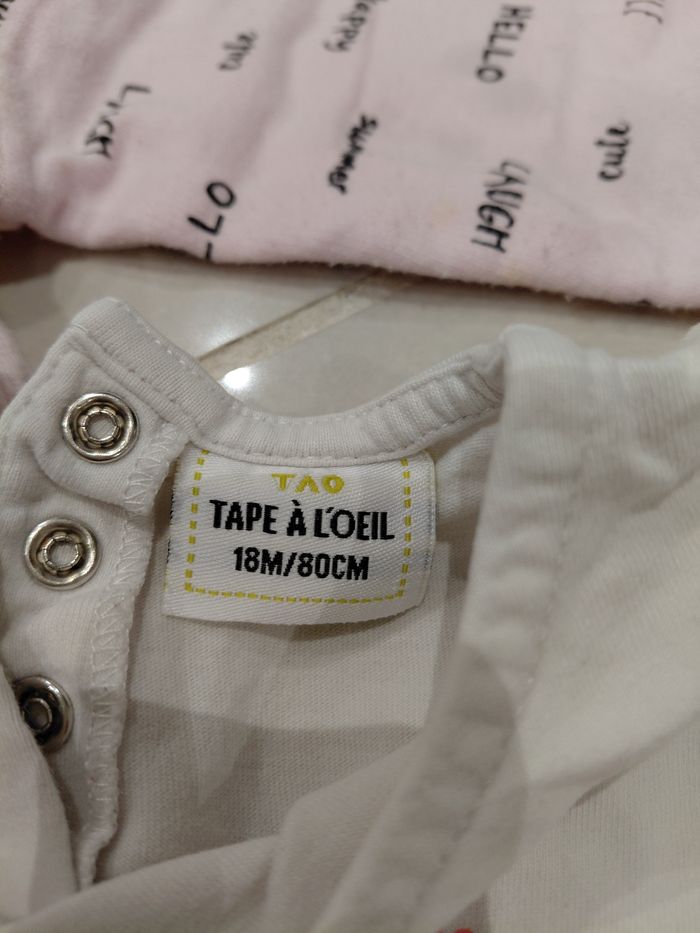 Lot de pull et t-shirt manches longues taille 18 mois 80 cm - photo numéro 4