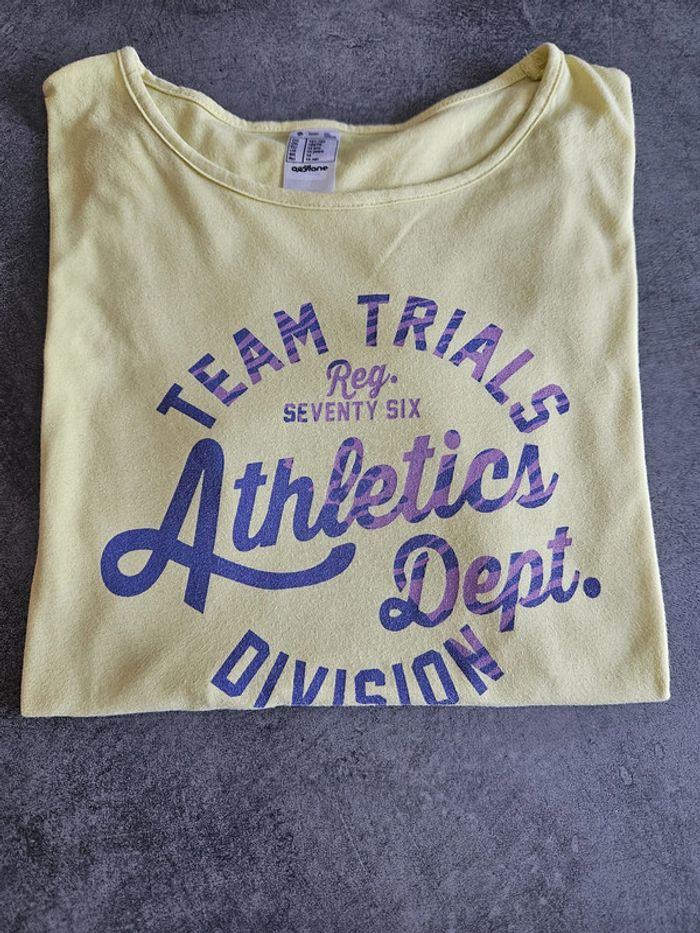 T-shirt à manches courtes fille - jaune clair - 14 ans - Domyos - photo numéro 9