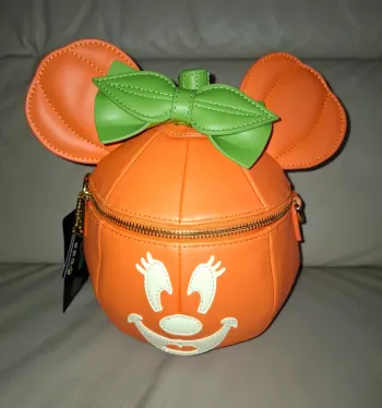 Sac bandouillere Minnie Mouse citrouille halloween disney