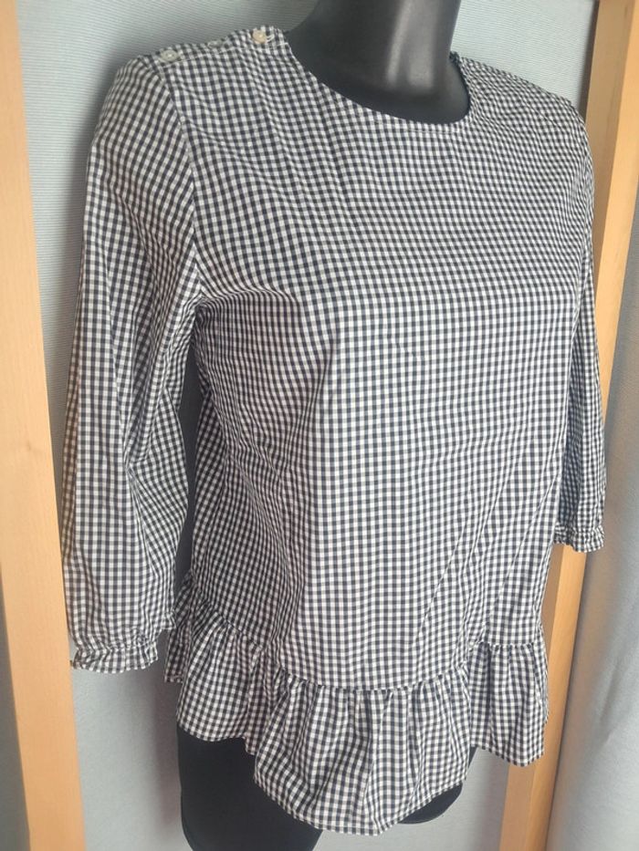 Balzac blouse vichy T.36/38 en tbe - photo numéro 2