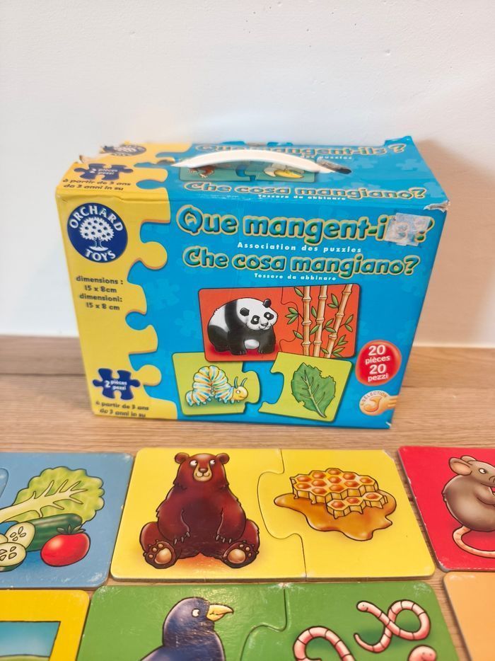 Jeu puzzle que mangent ils - photo numéro 4