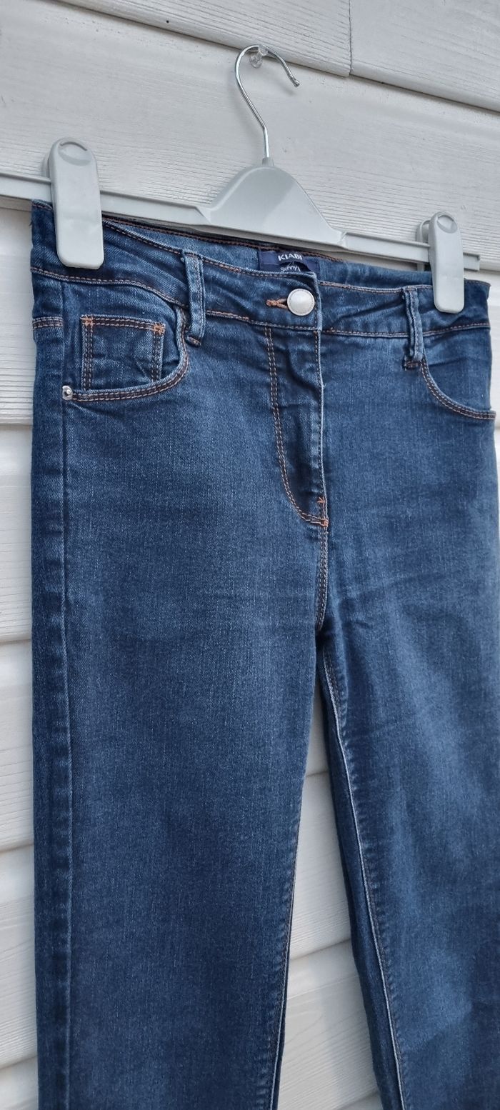 Jean skinny fit bleu marine taille 12 ans Kiabi - photo numéro 3