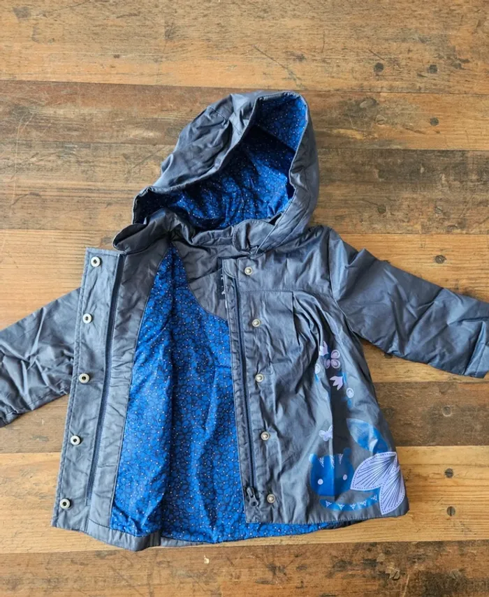 Jolie imperméable veste mi saison bébé fille 18 mois - photo numéro 2