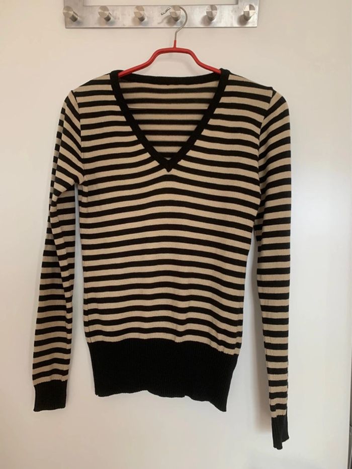 Pull rayé taille 34/36