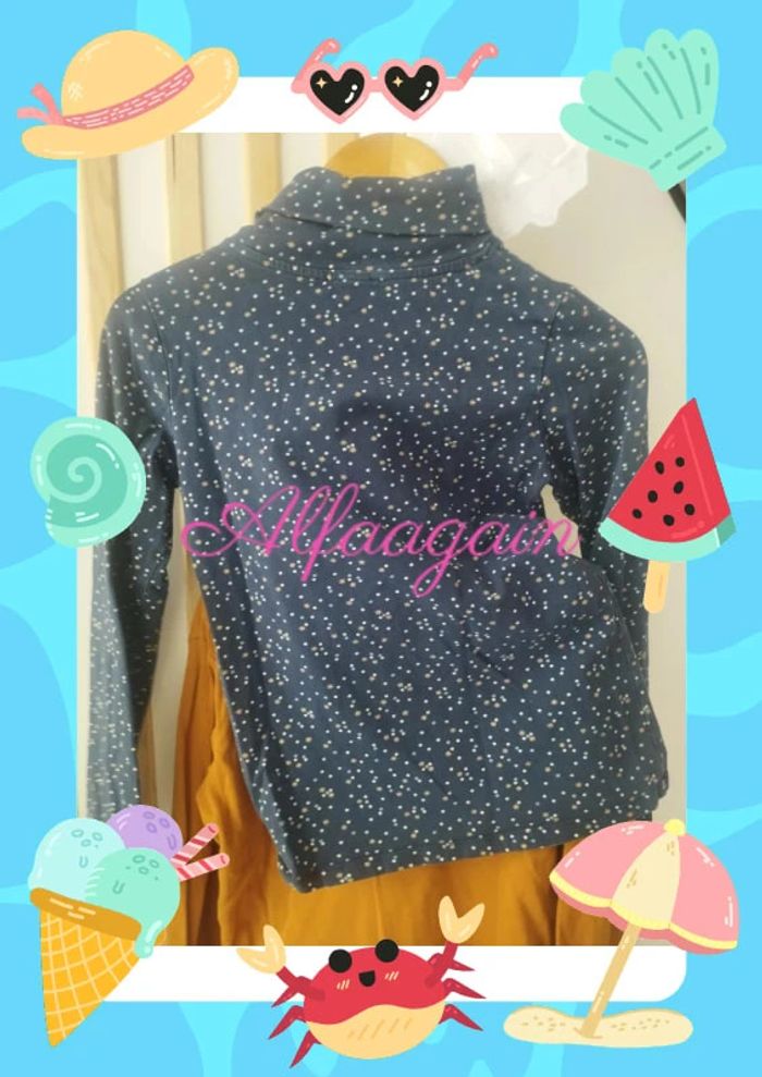 Lot sous pull 8ans bleu/moutarde Okaïdi kiabi - photo numéro 5