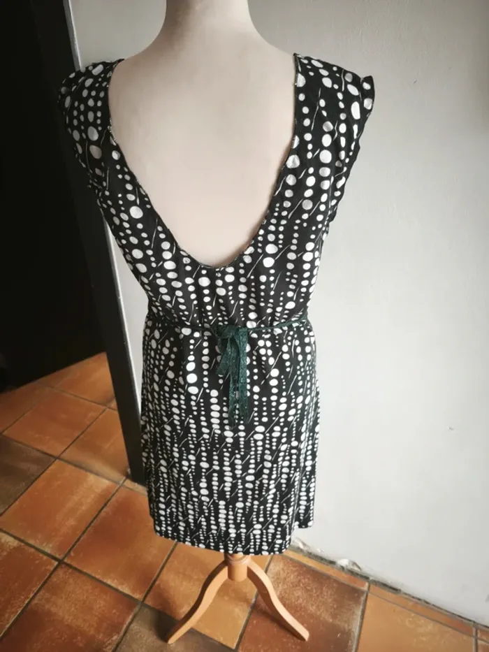 Robe été plage extensible M/L à petit pois - photo numéro 2