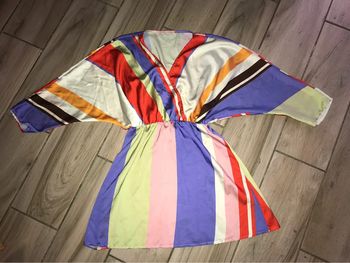 Robe courte coloré à rayures M/L