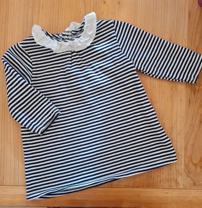 Robe sweat marinière 12 mois