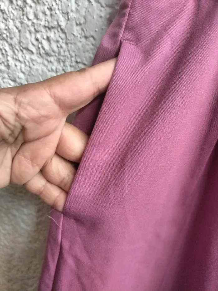 Pantalon Bershka lila straight slit TM - photo numéro 7