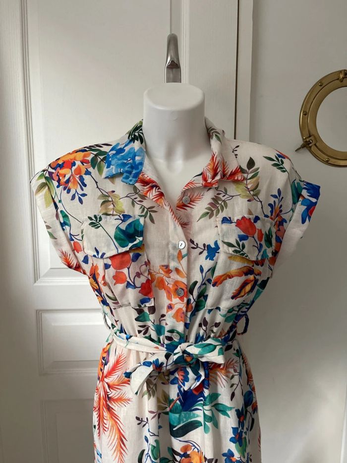 Combinaison short fleuri - photo numéro 5