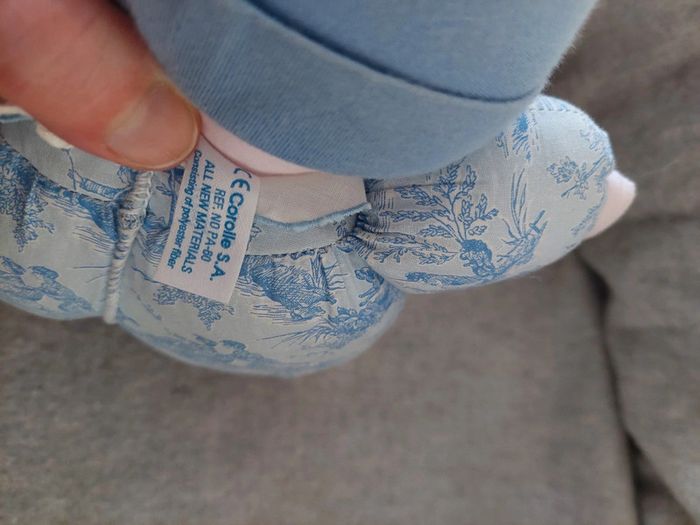 Corolle - doudou de chiffon bleu 1994 - photo numéro 3