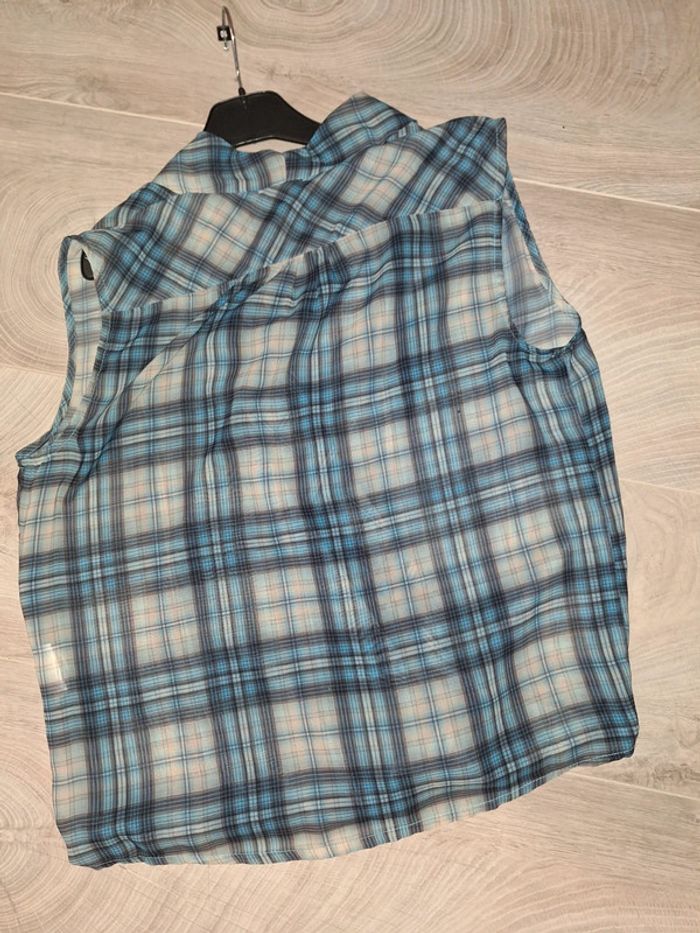 Chemisier écossais bleu grain de malice 36 - photo numéro 4