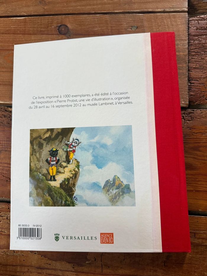 Moyen 2 - Livre édition limitée reliure rouge Caroline dans les Alpages Pierre Probst bd - photo numéro 3