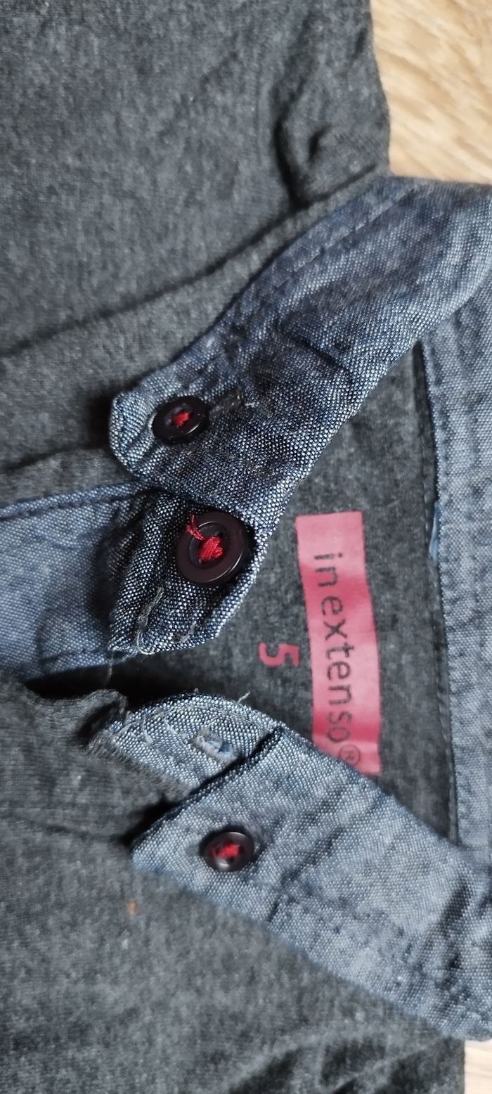 Polo manches courtes gris anthracite In Extenso - 5 ans - photo numéro 2