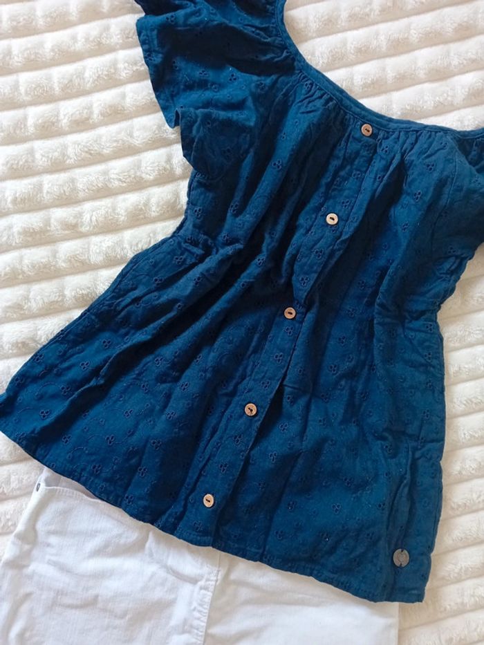 Ensemble jupe +tunique fille 8/9ans 💙🌸 - photo numéro 2