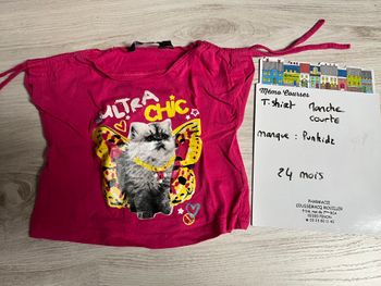 T shirt fille 24 mois