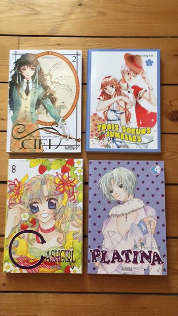 4 livres BD manga