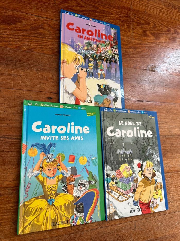 Lot B : Livres bibliothèque Hachette des petits Le Noël de Caroline, en Amérique, Fête