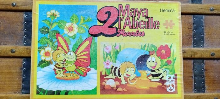 Puzzles Maya l'abeille. Hemma. Schmid. 2 X 48 pièces.