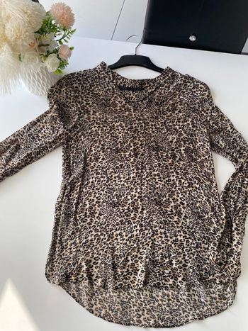Tunique Zara Basic léopard – Taille M – Comme neuve