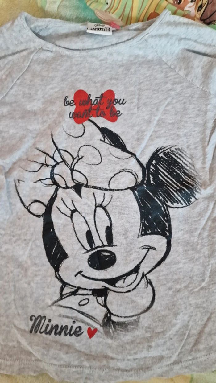 Tee shirt manche longue minnie