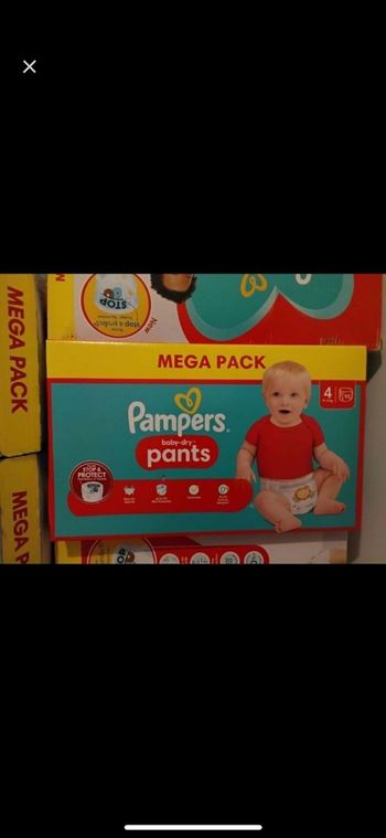 Mega pack de 92 couches pampers pants taille 4