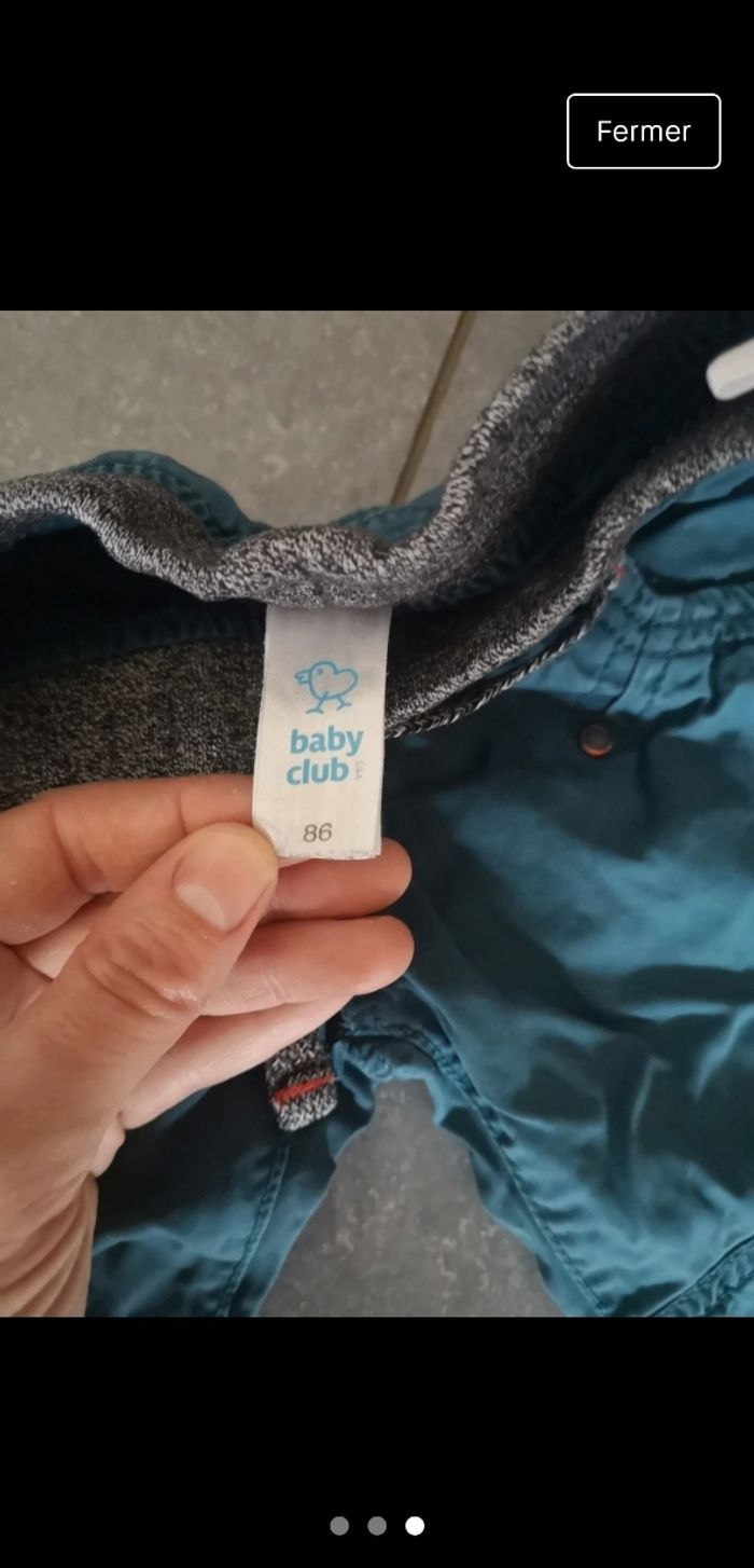 Pantalon bleu canard 18 mois - photo numéro 3