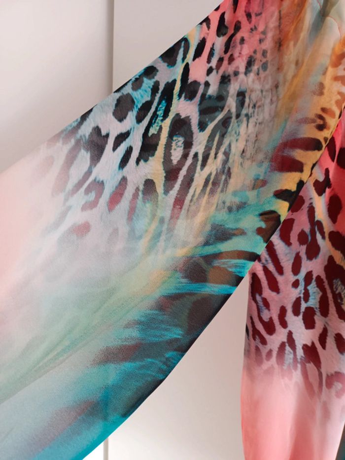 Chemisier léopard multicolore 38/40 - photo numéro 2