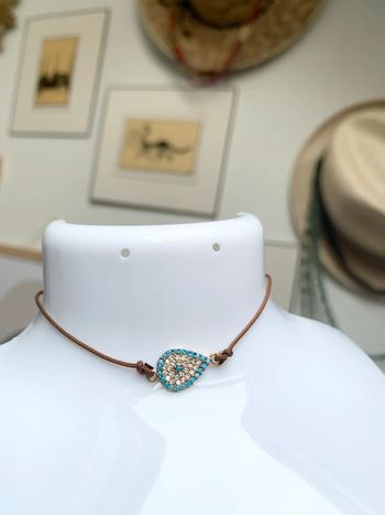 Bracelet goutte avec pierres | taille réglable
