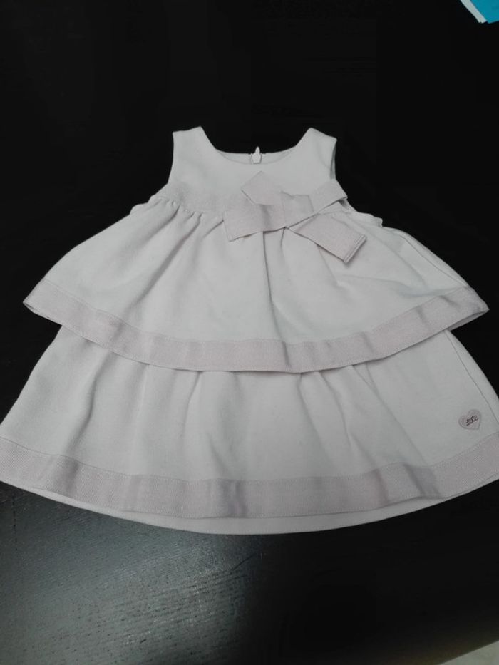Robe cérémonie mariage rose pale lily gaufrette