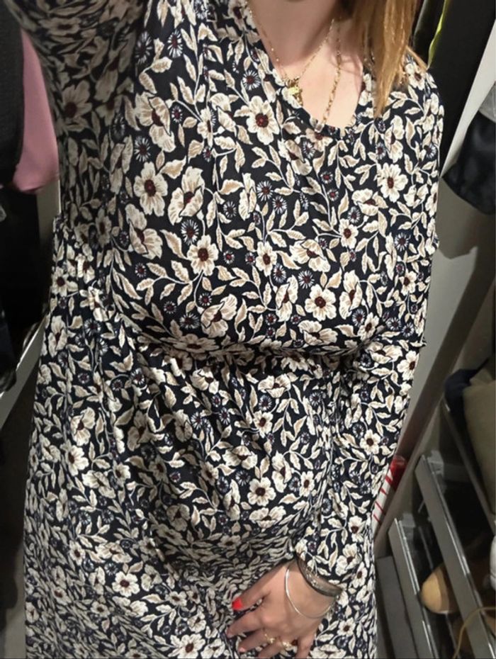 Robe shein fleurie T 44 - photo numéro 4