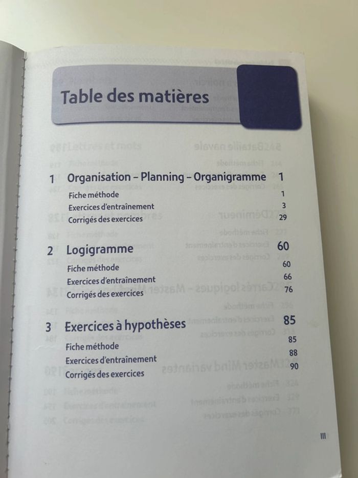 Livre entraînement concours Test psychotechniques - photo numéro 3