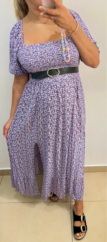 Robe longue floral fendu Taille M