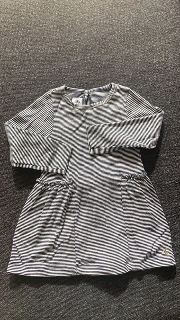 Robe en coton marinière, Petit bateau, 3 ans, comme neuve - photo numéro 2