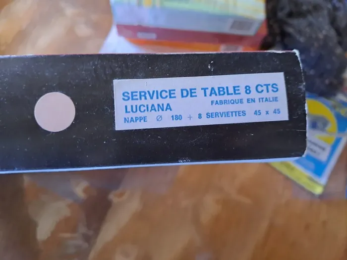 Service de Table Val Seriana "Linge Enchanteur" -  Modèle Luciana - photo numéro 2