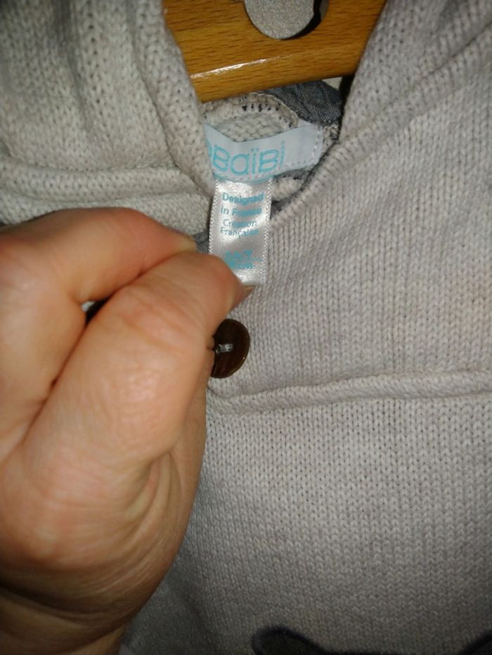 Superbe pull tout chaud Obaïbi taille 3 ans en très bon état - photo numéro 7