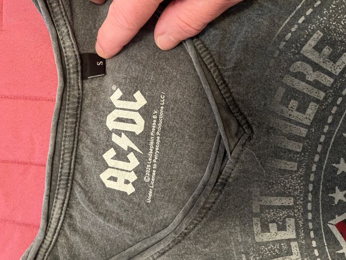 T-shirt AC/DC Let there be Rock Effet Dip-Dye - photo numéro 3