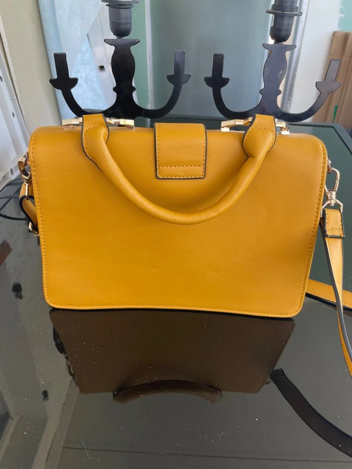 Joli sac à main, couleur moutarde - photo numéro 7