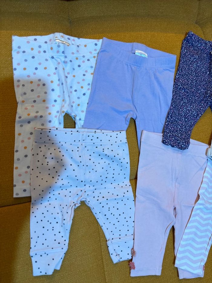 Lot de 7 leggings 6 mois - photo numéro 2