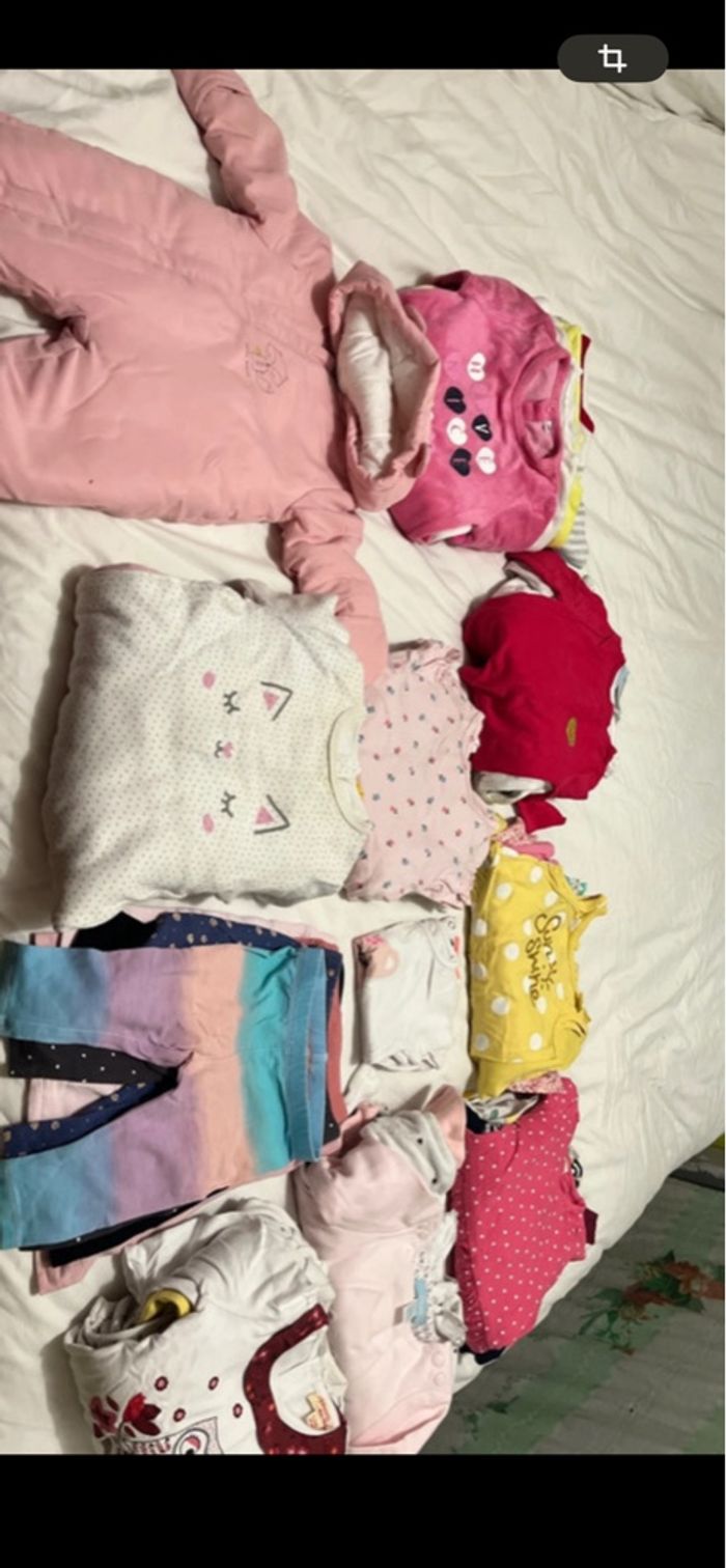 Vends lots de vêtements filles 3 mois - photo numéro 2