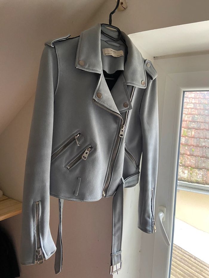 Perfecto bleu pastel Zara - photo numéro 2
