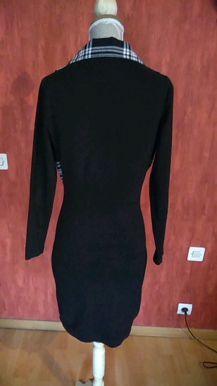 Robe moulante 2 en 1 avec effet blazer - photo numéro 3