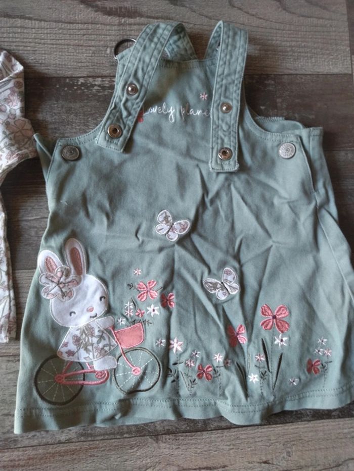 Ensemble robe + tee shirt manche longue taille 18 mois - photo numéro 4
