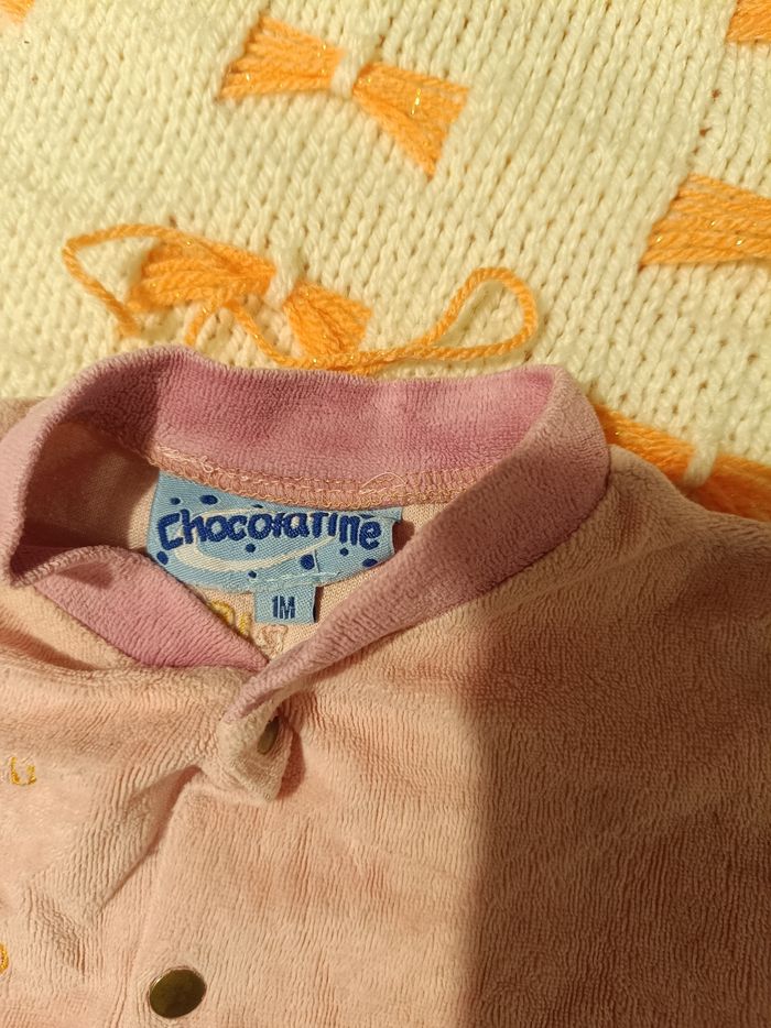 💗 Pyjama bébé – Chocolatine “Bisous Bisous” 💗 - photo numéro 3