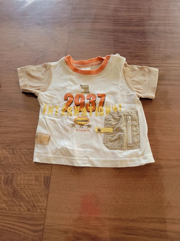 Lot de 4 tee-shirts manches courtes et 2 débardeurs garçon 3 mois - photo numéro 6