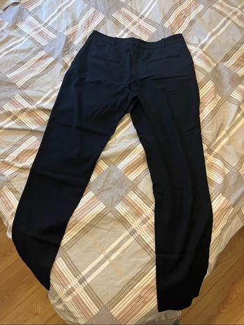 Pantalon droit MANGO marine