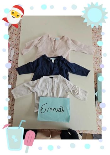 lot gilet fille 6 mois