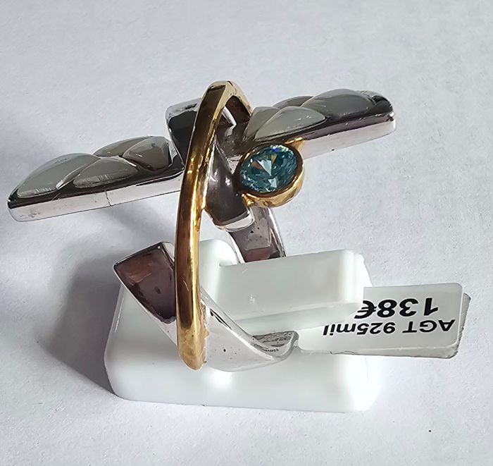 Bague en AGT 925 mil, neuf avec étiquette, taille 57⁷ - photo numéro 4